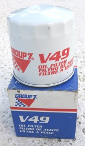 V-49 / V49 Engine Spin-On Oil Filter GROUP 7 PUROLATOR, Chevy 496, 454, 427, 402, 400 CID Air Boat Engines (68-76), EACH