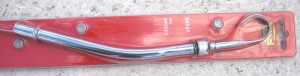 RPC® R4957 4QT 19" Chrome Steel Oil Dipstick & Tube, Driver's Side GM V-8 SB Chevy 283-350 C.I.D. (55-79), Each