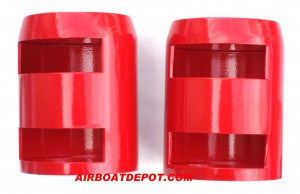 RPC® R7319 Red Aluminum Radiator Hose End Cap, Fits Over 1-3/4" Hose Sleeve Adapter, Price Per Set of 2