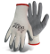 BOSS® 1SR8425 Flexi Grip™ Gray Latex Coated Palm Natural String Knit Gloves, Cotton/Poly Blend, Reg Weight, Knit Wrist, Crinkled Grip Available Sizes: S, M, L & XL, Price Per Pair
