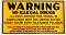 COMMERCIAL BOATER USCG REQUIRED DRUG DECAL WARNING PLAQUE, Black on Yellow Plastic, 7.5" W x 4" H x 1/8" Depth, Each