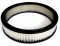 C221382 Chrome Plated Steel 10" x 2" Muscle Car Style Air Cleaner Set, Fits 5-1/8" Carb Neck, Paper Element & Raised Base W/Breather Tube, Price Per Set
