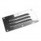 Stainless Steel Louvered Vent, 5"H x 2-5/8"W, Each