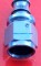 RPC® R81513 AN -8 Aluminum Straight Push-On Hose End Fitting, Blue (1/2" OD Tube - 1/2" ID Hose), Each