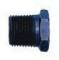 RPC® R82205 NPT 1/8" Aluminum Plug With Hex Head, Anodized Blue, Each