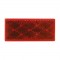 3" X 1.5" Trailer Stick-On Red Reflectors, DOT Approved (Sold Per Pair)