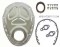 RPC® R4932 Chrome Timing Chain Cover Set, W/Seal, Gaskets & Bolts, SB Chevy 283-350 C.I.D.